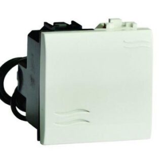 Выключатель 1-кл. 2мод. Brava 16А IP20 с подсветкой бел. DKC 76002BL