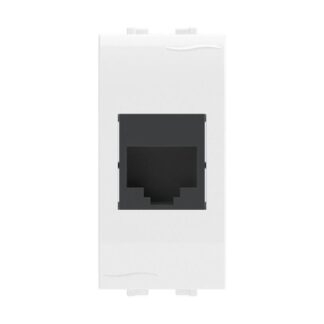 Розетка компьютерная 1-м СП 1мод. Brava RJ45 кат.5E AMP бел. DKC 76646B
