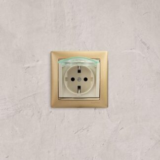 Розетка 1-м СП Valena 16А IP44 2P+E защ. шторки с крышкой немецк. стандарт механизм сл. кость IEK 774120