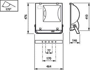 Светильник RVP351 HPI-TP400W K IC S 400Вт E40 IP65 PHILIPS 910502548718