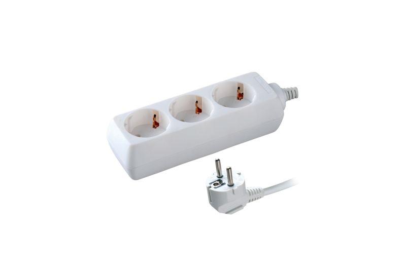 Удлинитель 2х3м с заземл. 10А IP20 S 2х3-Z 2.2кВт Volsten 9309