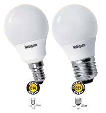 Лампа люминесцентная компакт. 94 083 NCL-G45-09-827-E27 9Вт E27 шар 2700К Navigator 94083