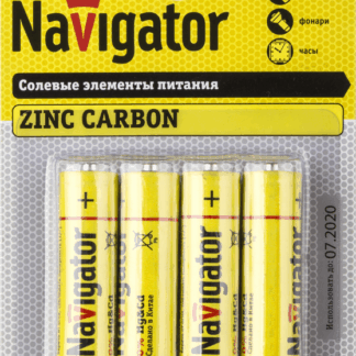 Элемент питания солевой AA/R6 94 758 NBT-NS-R6-BP4 (блист.4шт) Navigator 94758