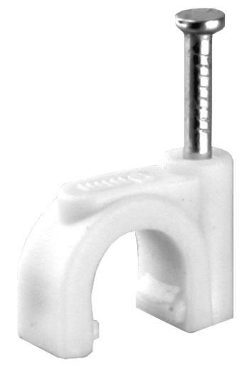 Скоба круглая d9мм V02-6W-1-09-050 пластик. (уп.50шт) Volsten 9545