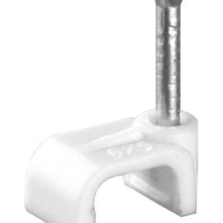 Скоба плоская d5мм V02-6W-2-05-050 пластик. (уп.50шт) Volsten 9557