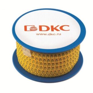 Колечко маркировочное "2"1.3-3мм черн./желт. (уп.1000шт) DKC AZO202BY