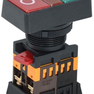 Кнопка PPBB-30N "I-O" d30мм 1з+1р 240В неон IEK BBD20-PPBB-K51