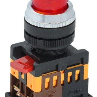 Кнопка "Грибок" AELA-22 d22мм 1з+1р 240В неон красн. IEK BBG20-AELA-K04