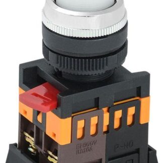 Кнопка ABLFP-22 d22мм 1з+1р 240В неон бел. IEK BBT20-ABLFP-K01