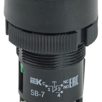 Кнопка SB-7 "Пуск" d22мм 1з+1р 240В зел. IEK BBT40-SB7-K06