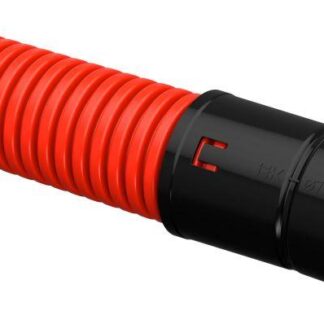 Труба гофрированная двустенная ПНД гибкая d75мм с муфтой красн. (уп.50м) IEK CTG12-075-K04-050-R