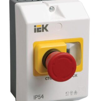 Оболочка защитная с кноп. "СТОП" IP54 KARAT IEK DMS11D-PC55