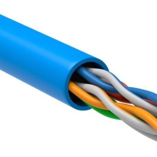 Кабель витая пара U/UTP кат.5E 4х2х24AWG solid PVC син. (305м) (м) ITK LC1-C5E04-113