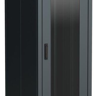 Шкаф сетевой 19дюйм LINEA N 38U 600х1000мм стеклянная передняя дверь черн. ITK LN05-38U61-G