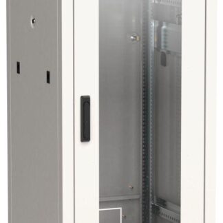 Шкаф сетевой 19дюйм LINEA N 28U 600х800мм стекл. передн. дверь сер. ITK LN35-28U68-G
