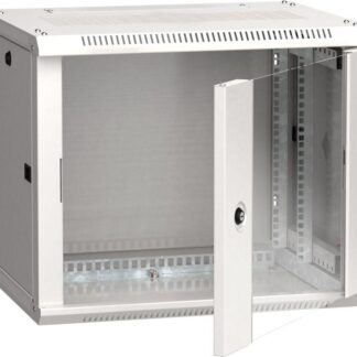Шкаф 19дюйм LINEA W 6U 600х450мм настен. стекл. дверь RAL7035 ITK LWR3-06U64-GF
