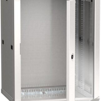 Шкаф 19дюйм LINEA W 12U 600х450мм настен. стекл. дверь RAL7035 ITK LWR3-12U64-GF