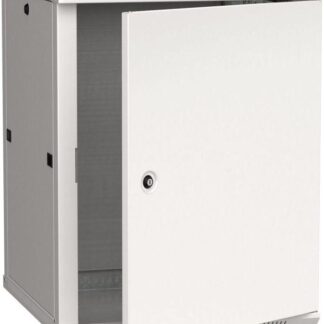 Шкаф 19 дюйм LINEA W 12U 600х600мм настен. метал. дверь RAL7035 ITK LWR3-12U66-MF