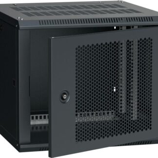Шкаф LINEA W 9U 600х600мм перфорир. дверь RAL9005 ITK LWR5-09U66-PF