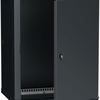 Шкаф 19дюйм LINEA W 15U 600х450мм настен. метал. дверь RAL9005 ITK LWR5-15U64-MF
