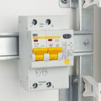 Выключатель автоматический дифференциального тока 2п C 40А 300мА тип AC 4.5кА АД-12 KARAT IEK MAD10-2-040-C-300