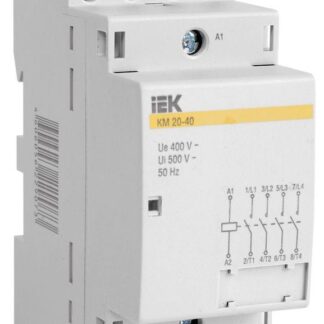 Контактор модульный КМ40-40 40А/4п 400В AC/DC IEK MKK20-40-40