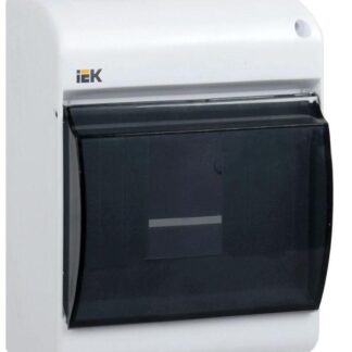 Корпус ОП КМПн 2/4 Krepta 3 IP30 для 4-х авт. выкл. прозр. крышка пластик. бел. IEK MKP42-N-04-30-12