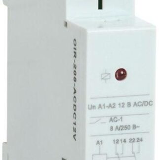 Реле промежуточное OIR 2 конт. (8А) 12В AC/DC IEK OIR-208-ACDC12V