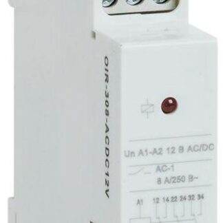 Реле промежуточное OIR 3 конт. (8А) 12В AC/DC IEK OIR-308-ACDC12V