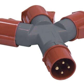Адаптер 3-х луч. 16А 3P+PE 380В IP44 TS1013-214 IEK PAS32-016-4