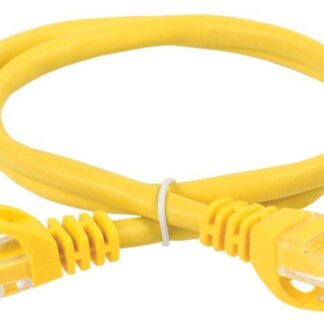 Патч-корд кат.5E UTP 0.5м желт. ITK PC05-C5EU-05M
