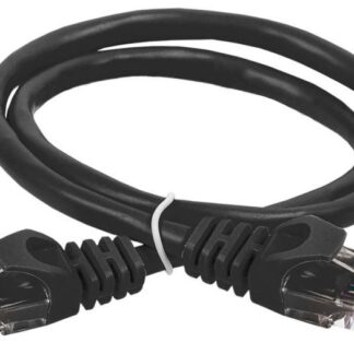 Патч-корд кат.5E UTP 0.5м черн. ITK PC09-C5EU-05M