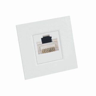 Розетка компьютерная 1-м W45 RJ45 кат.5E для кабель-канала механизм бел. SE RIN-144K5E-B