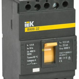 Выключатель автоматический 3п 125А 25кА ВА 88-32 KARAT IEK SVA10-3-0125