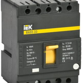 Выключатель автоматический 3п 100А 35кА ВА 88-33 KARAT IEK SVA20-3-0100