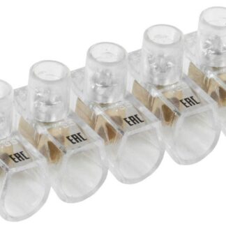 Зажим винтовой концевой изолированный КЗВИ 2.5кв.мм (5х1) IEK UZVK-025-5