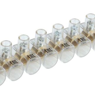 Зажим винтовой концевой изолированный КЗВИ 10 кв.мм (10х1) IEK UZVK-10-10