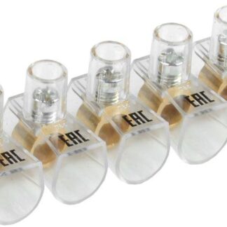 Зажим винтовой концевой изолированный КЗВИ 10 кв.мм (5х1) IEK UZVK-10-5