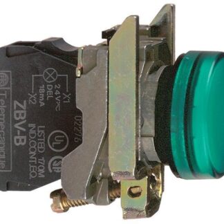 Лампа светосигнальная d22мм 230-240В зел. SchE XB4BVM3
