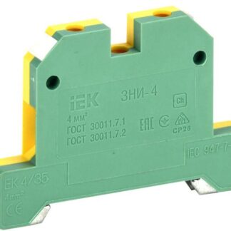 Зажим наборный ЗНИ-4PEN 4кв.мм (JXB-земля) IEK YZN20-004-K52