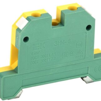 Зажим наборный ЗНИ-6PEN 6кв.мм (JXB-земля) IEK YZN20-006-K52