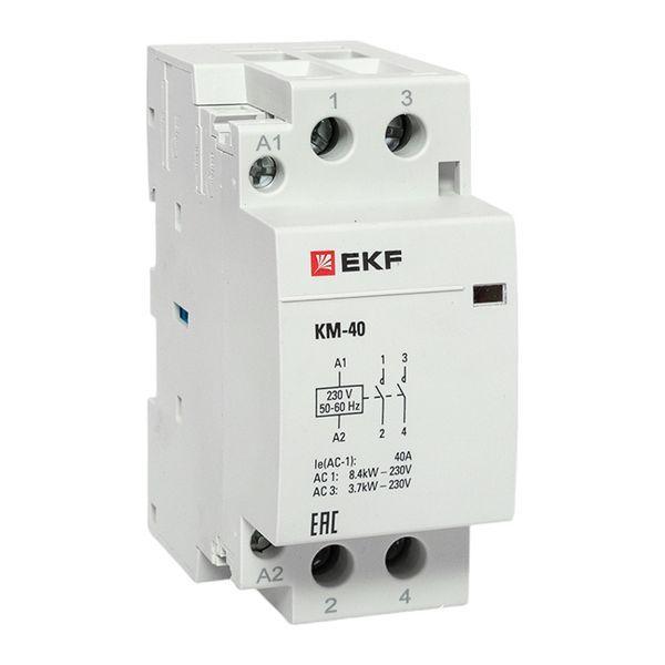 Контактор модульный КМ 40А 2NО (2 мод.) EKF km-2-40-20