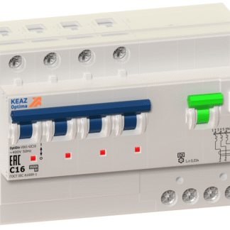 Выключатель автоматический дифференциального тока 4п C 63А 300мА тип A 6кА OptiDin VD63 УХЛ4 КЭАЗ 103494