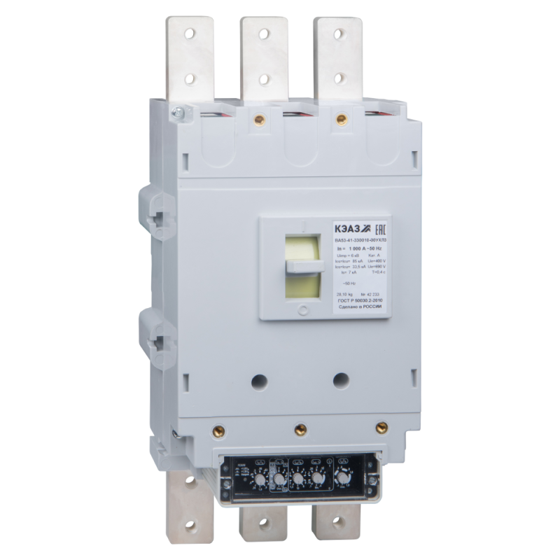 Выключатель автоматический 1000А ВА53-41-330010 УХЛ3 690В AC КЭАЗ 108187