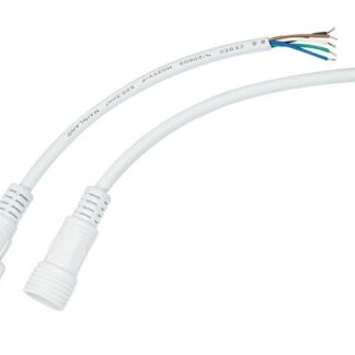 Кабель соединительный (5pin) герметичный (IP67) 5х0.5кв.мм 300В бел. Rexant 11-9450