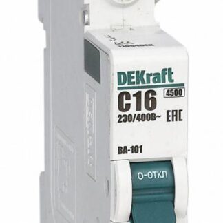 Выключатель автоматический модульный 1п D 5А 4.5кА ВА-101 DEKraft 11154DEK