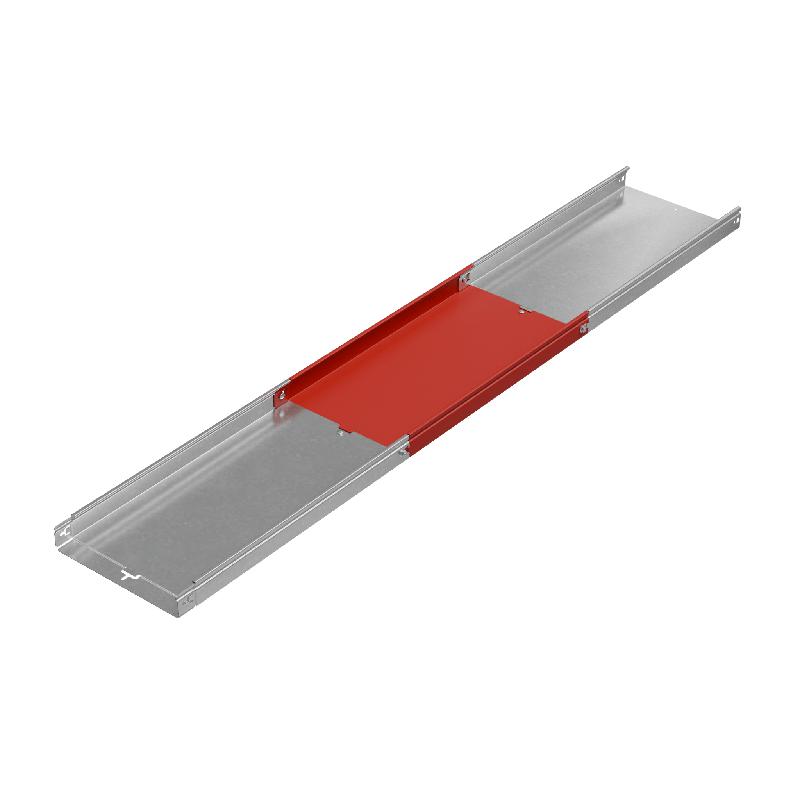 Лоток листовой неперфорированный 300х50 L3000 сталь 0.7мм "БЫСТРЫЙ МОНТАЖ ПЛЮС" LNplus50-300-0.7-3000 оцинк. КМ PL0314