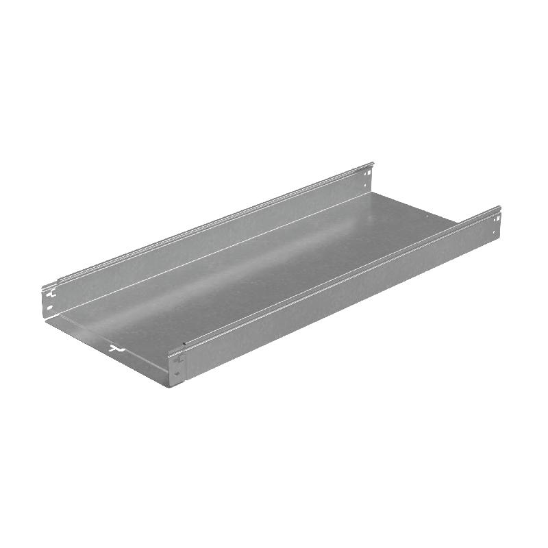 Лоток листовой неперфорированный 400х80 L3000 сталь 1.5мм "БЫСТРЫЙ МОНТАЖ ПЛЮС" LNplus80-400-1.5-3000 оцинк. КМ PL0350