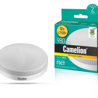 Лампа светодиодная LED12-GX53/830/GX53 12Вт 220В Camelion 12786