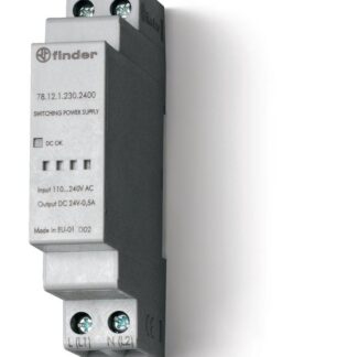 Источник питания импульсный вход 110...240В AC / выход 24В DC 12Вт модульный 17.5мм IP20 FINDER 781212302400